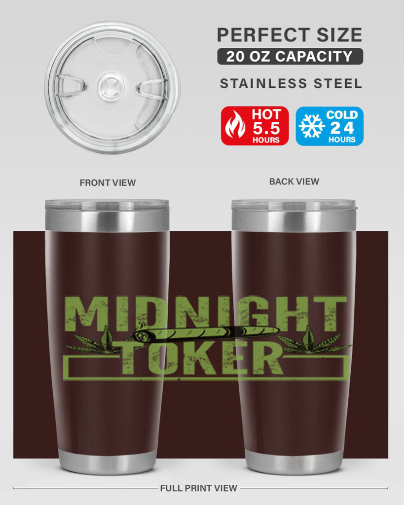 midnight toker 211#- marijuana- Tumbler