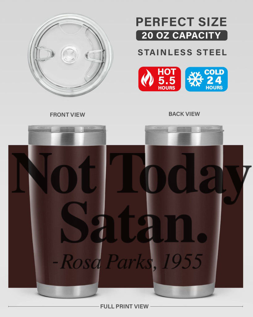 not today satan rosa parks 59#- black words phrases- Cotton Tank