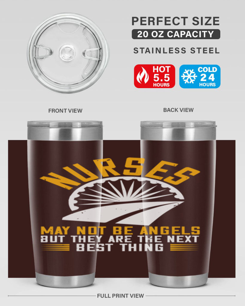 nurses may not be angels Style 265#- nurse- tumbler