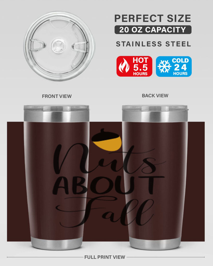 nuts about fall 445#- fall- Tumbler