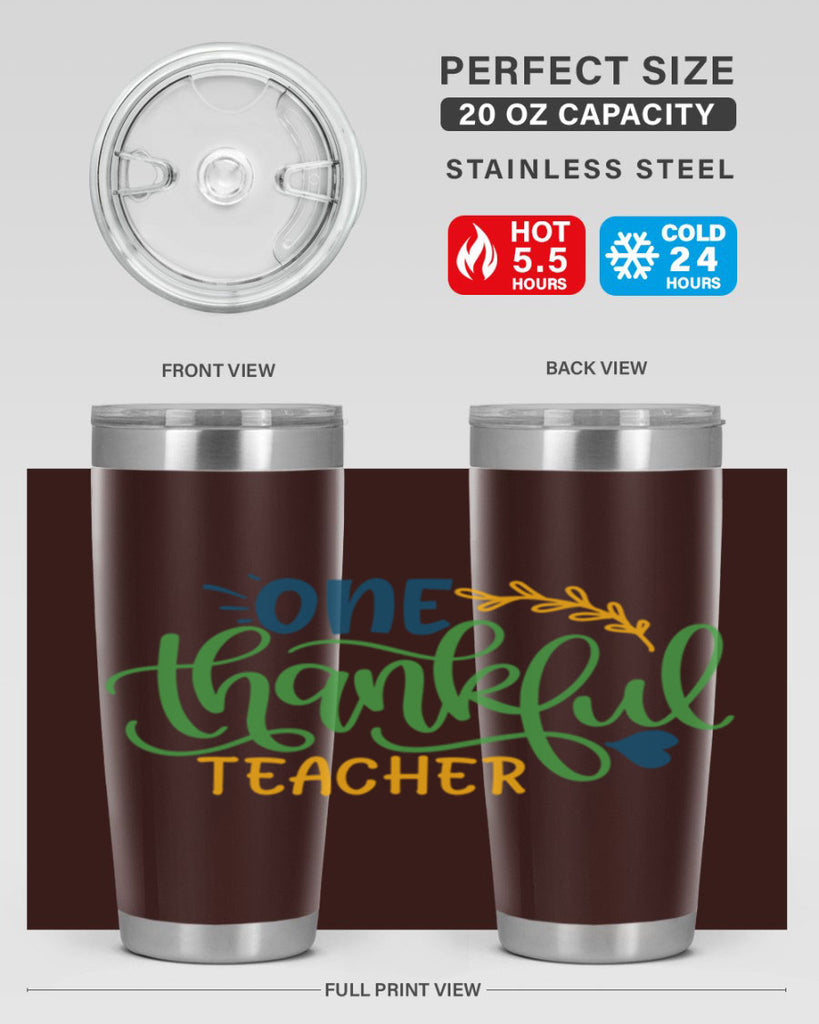 one thankful teacher Style 156#- teacher- tumbler