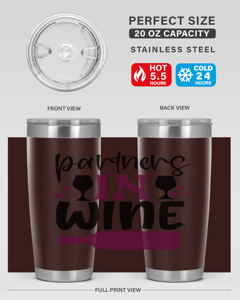 partners in wine 176#- wine- Tumbler