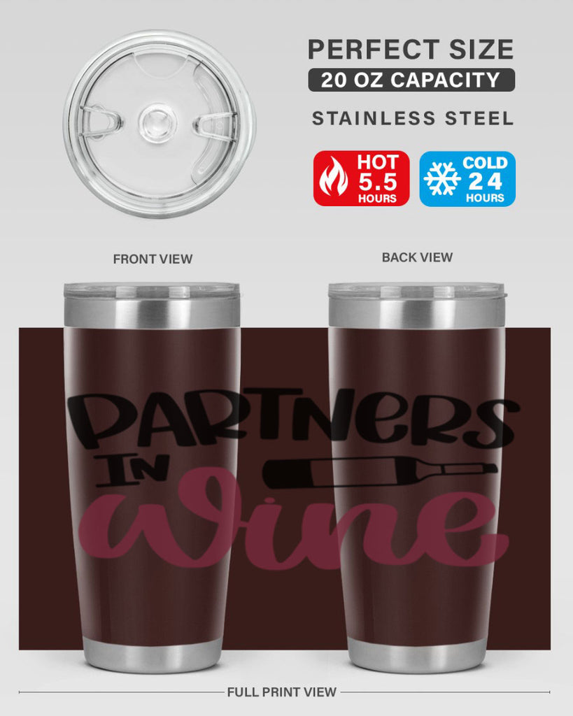 partners in wine 32#- wine- Tumbler