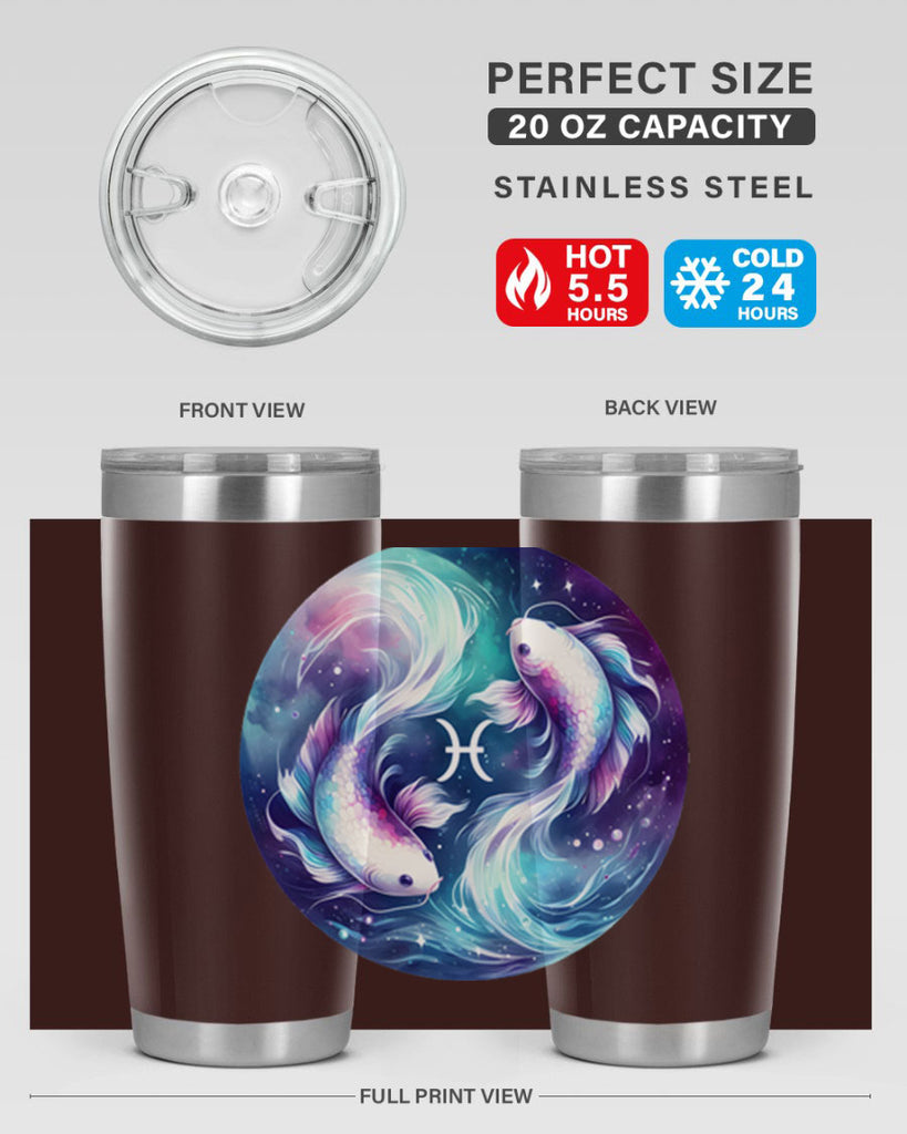 pisces 350#- zodiac- Tumbler