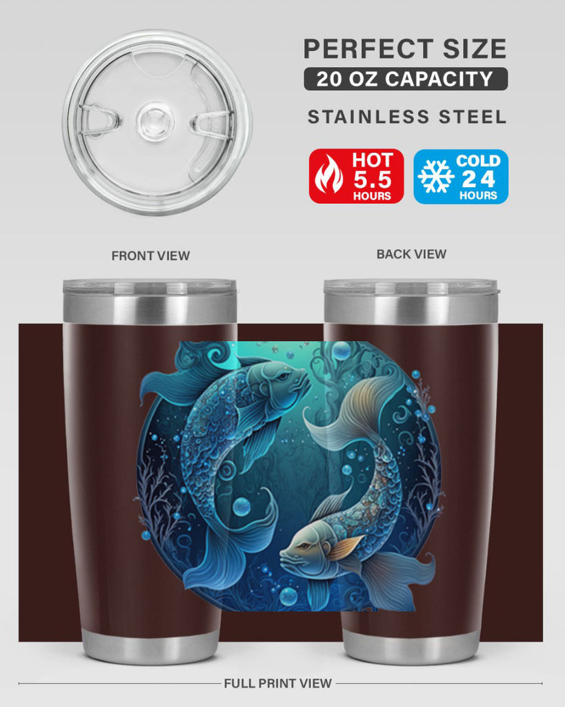 pisces 364#- zodiac- Tumbler