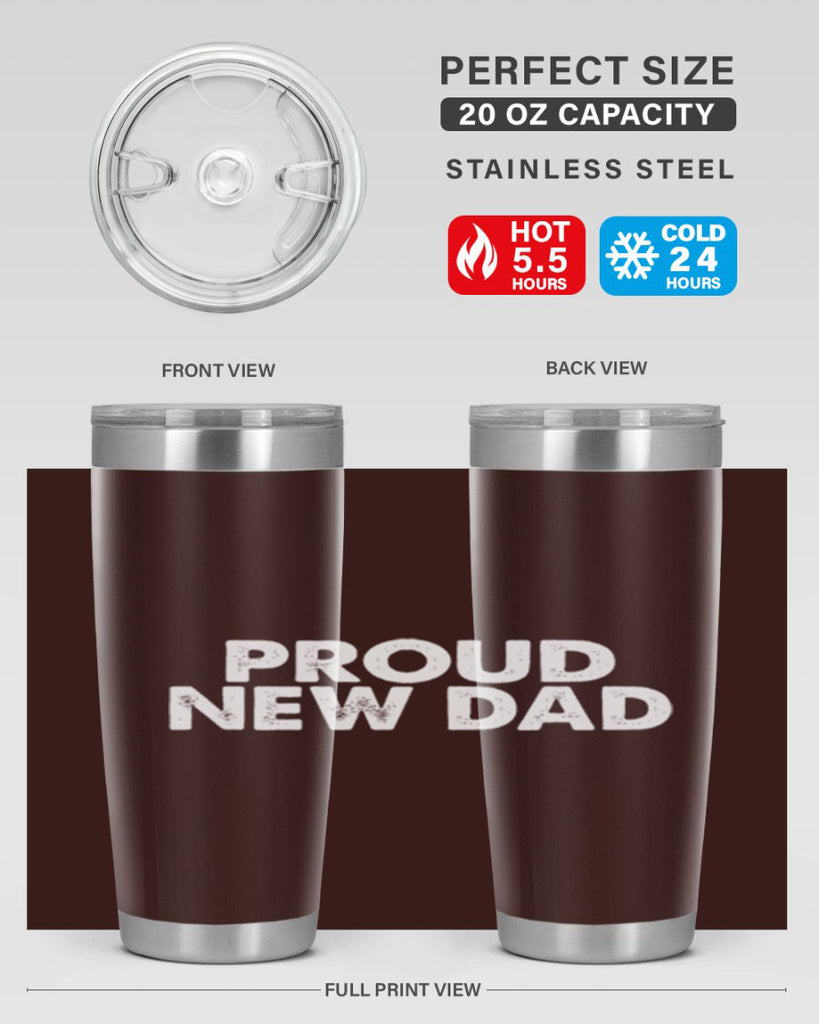 proud new dad 69#- dad- Tumbler