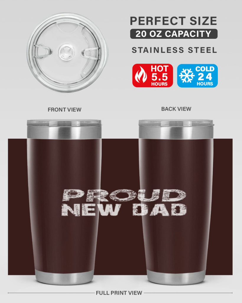 proud new dad 70#- dad- Tumbler