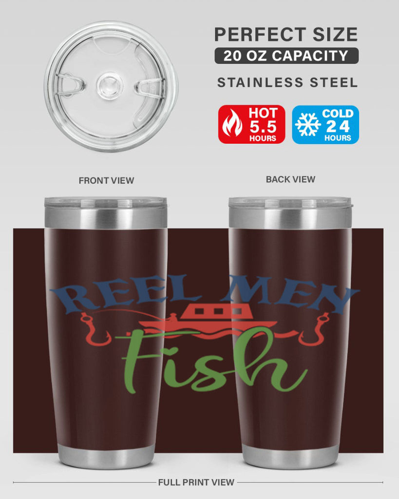 reel men fish 196#- fishing- Tumbler