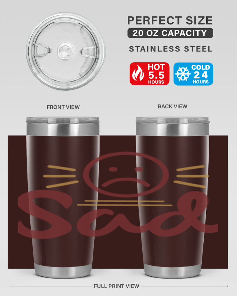 sad 5#- fathers day- Tumbler