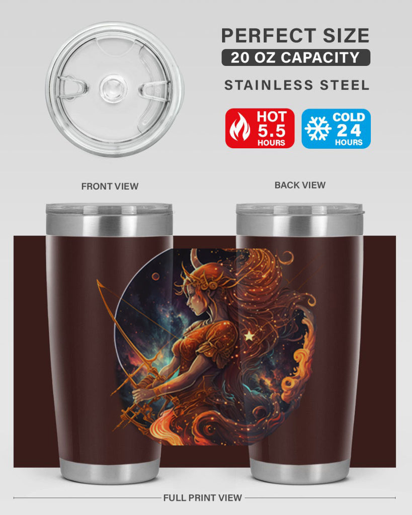 sagittarius 417#- zodiac- Tumbler