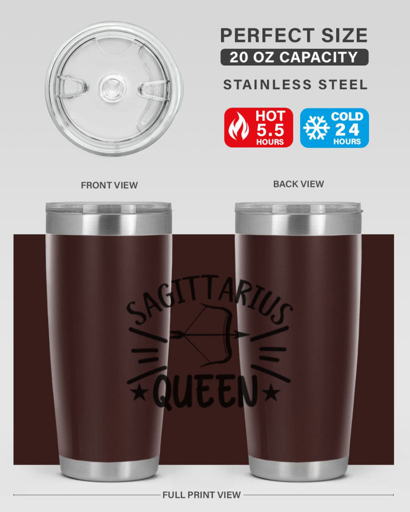 sagittarius queen 411#- zodiac- Tumbler