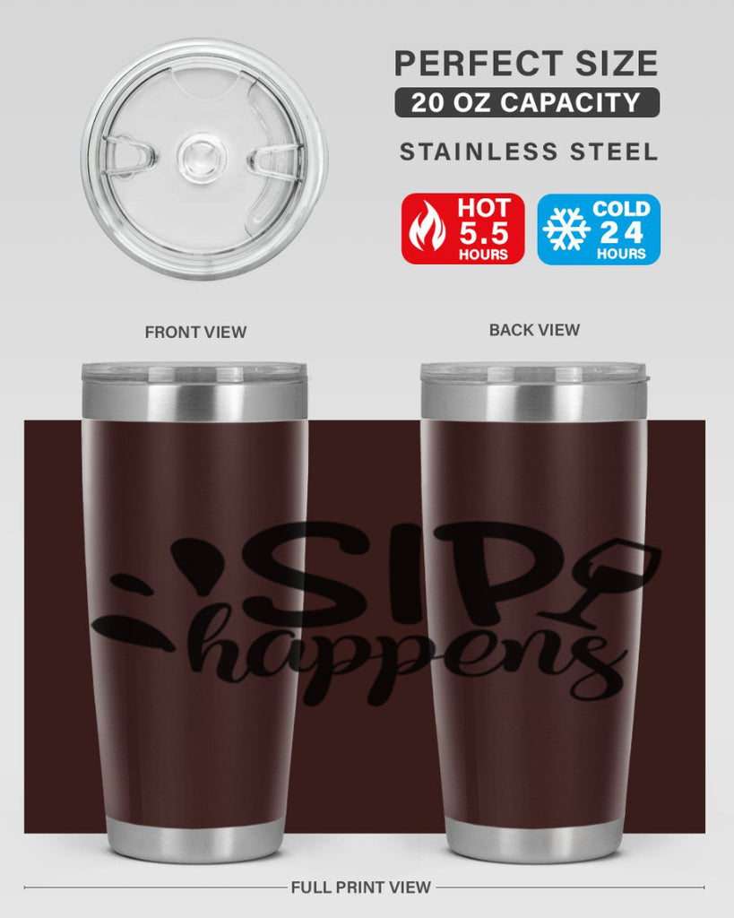 sip happens 162#- wine- Tumbler