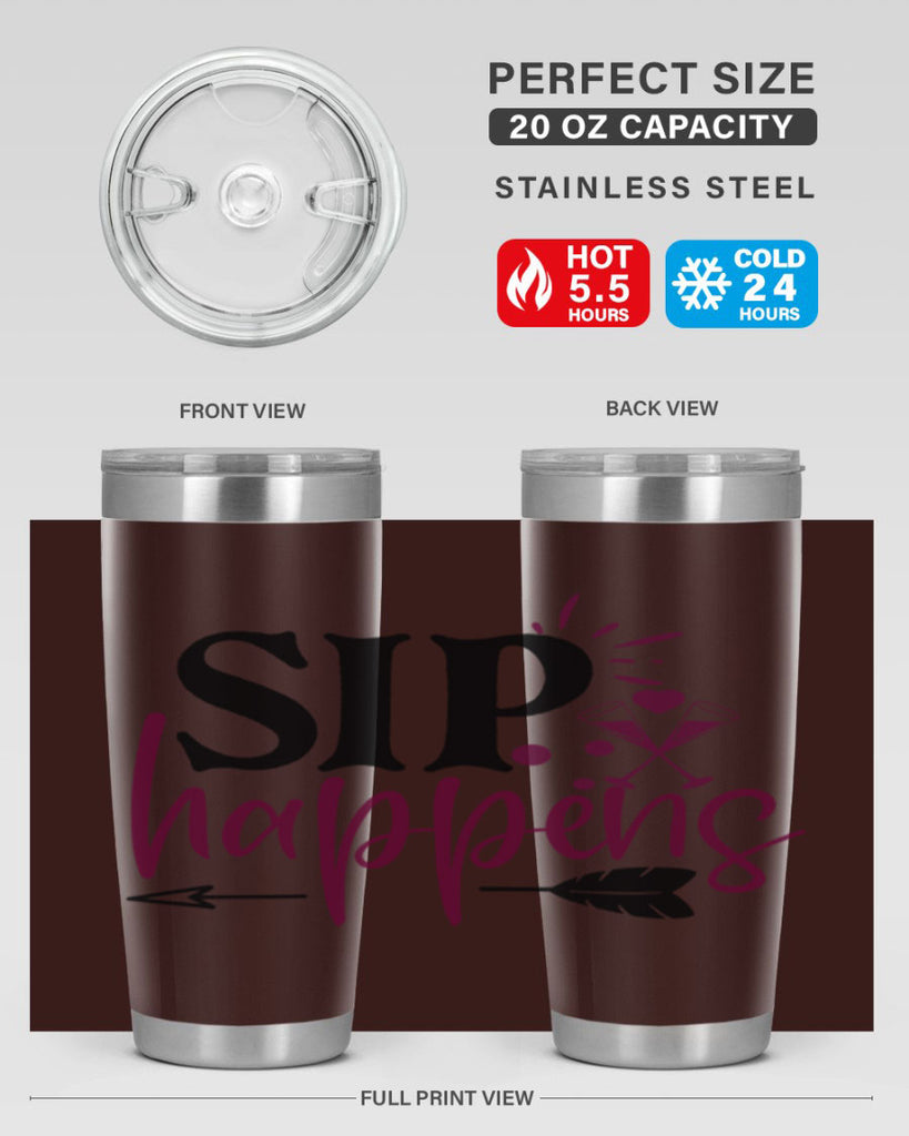 sip happens 164#- wine- Tumbler