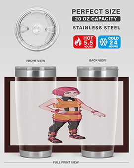 street girl wear orange outfit16#- anime- Tumbler