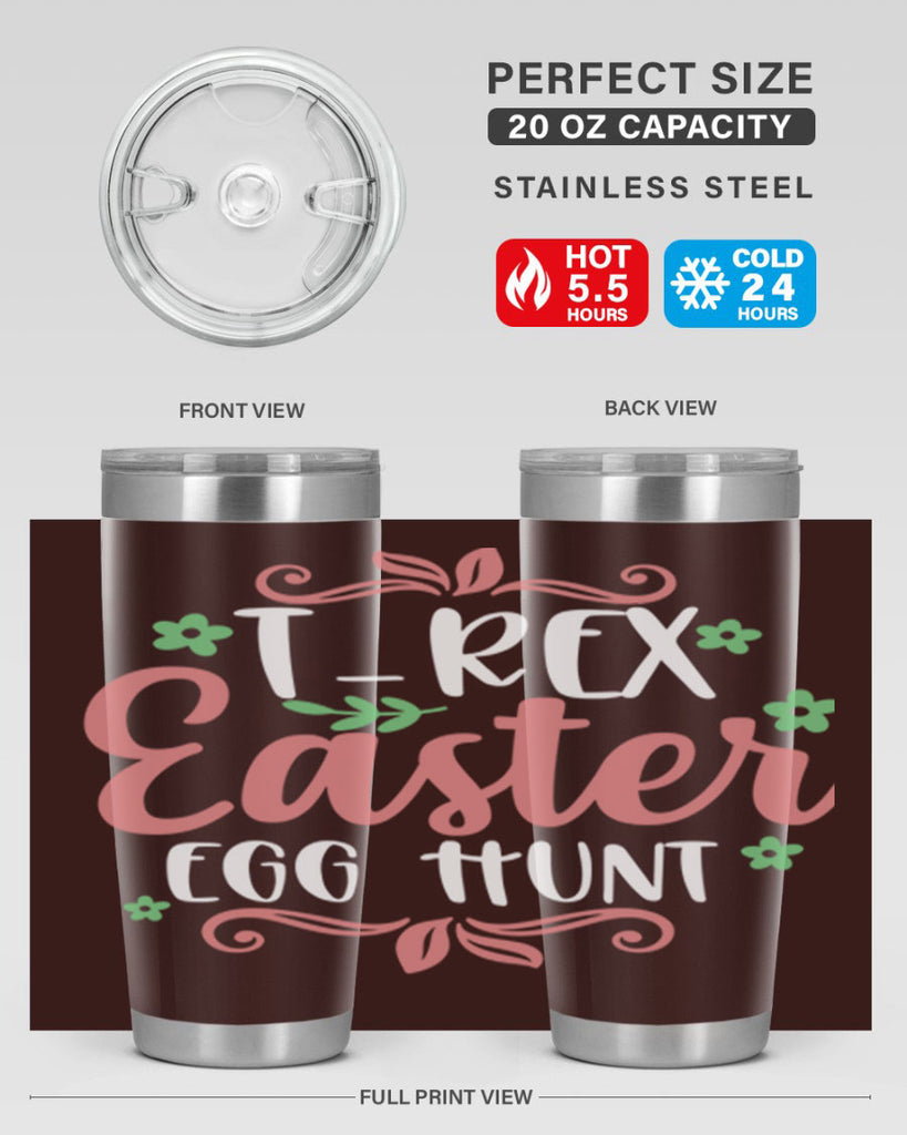 trex easter egg hunt 6#- easter- Tumbler