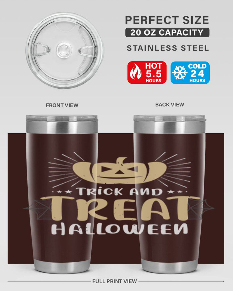 trick and treat halloween 125#- halloween- Tumbler