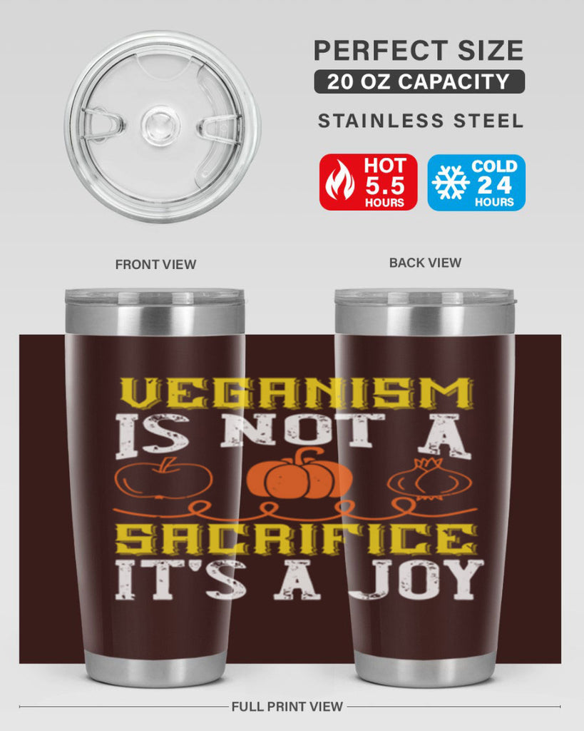 veganism is not a sacrificeits a joy 17#- vegan- Tumbler