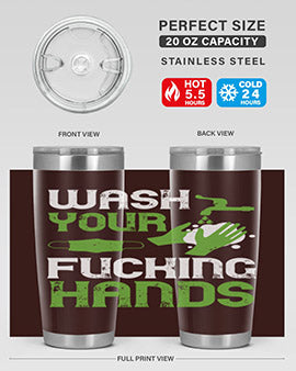 wash your fucking hands Style 14#- corona virus- Cotton Tank