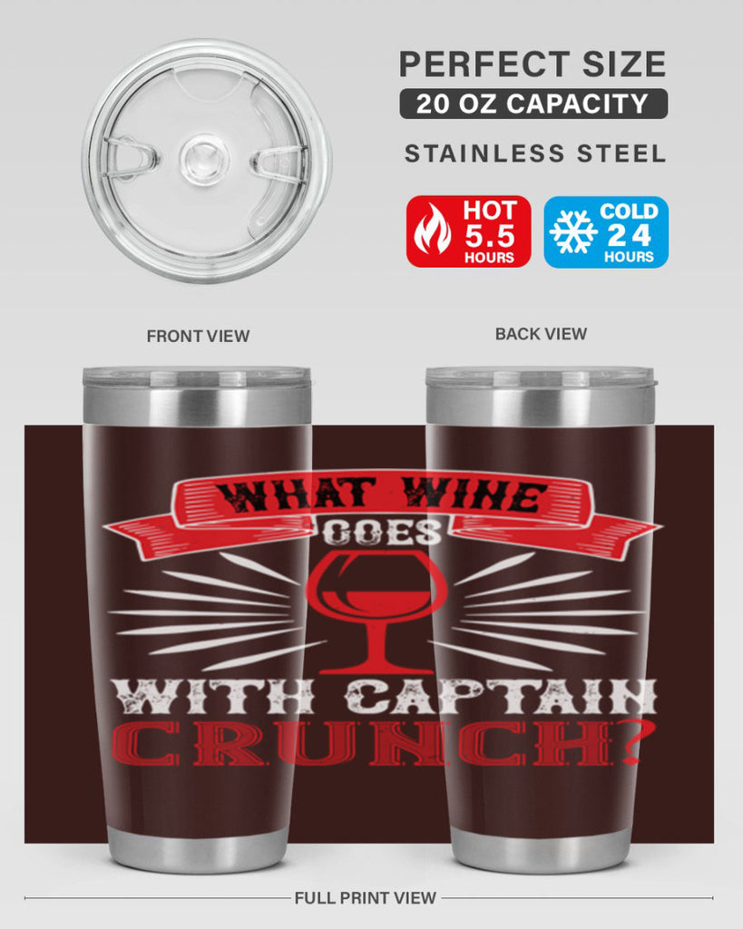 what wine goes with captain 10#- wine- Tumbler