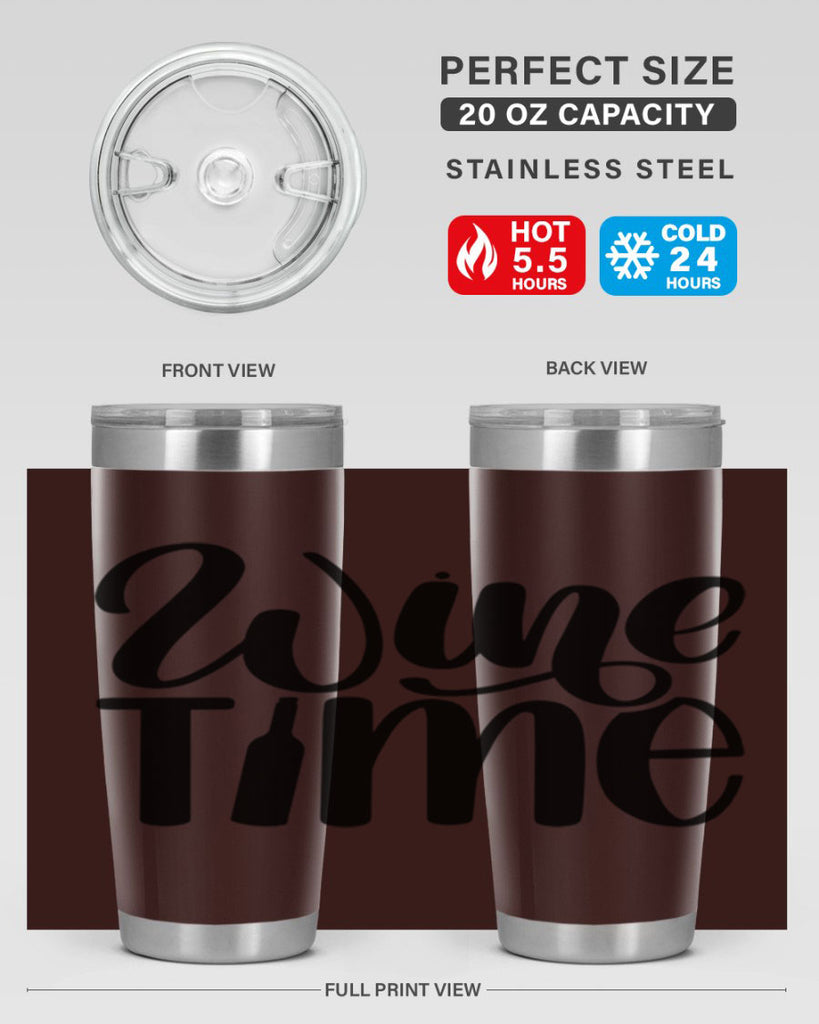 wine time 16#- wine- Tumbler