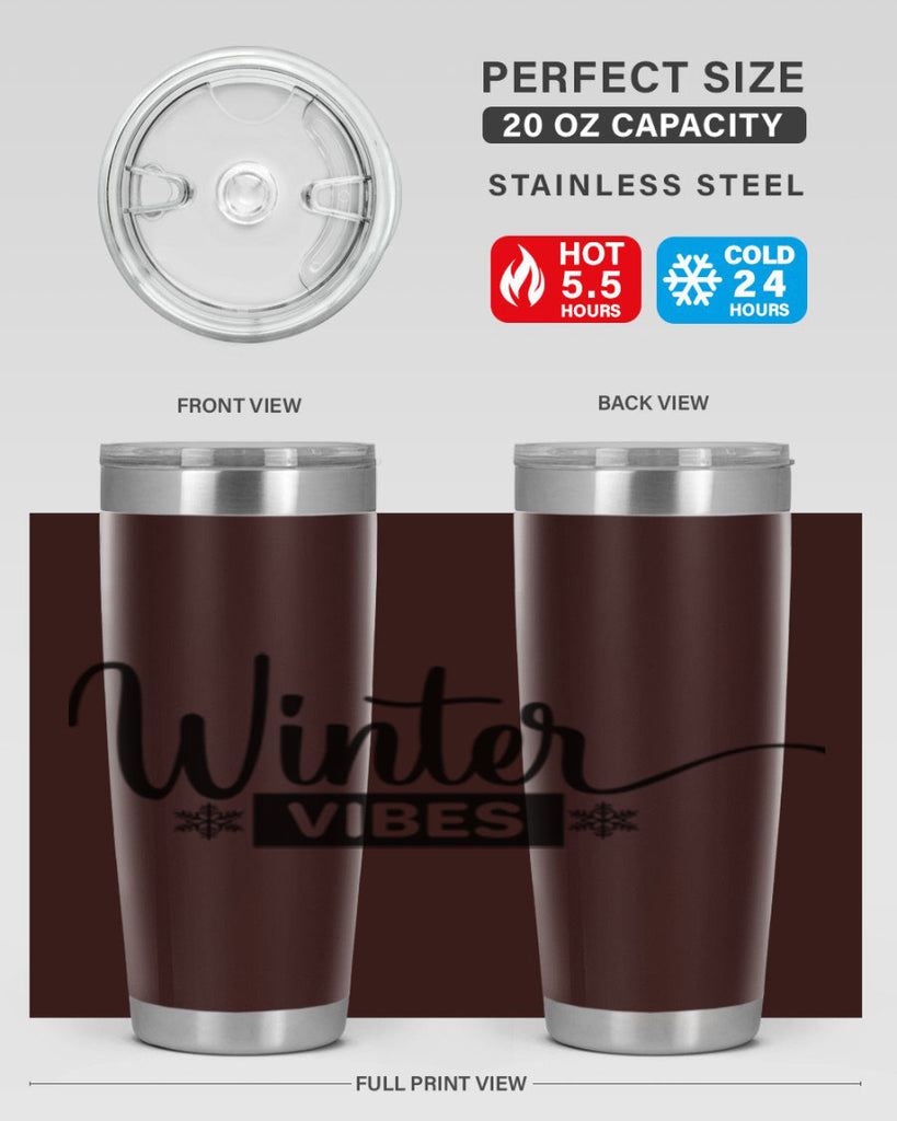 winter vibes 544#- winter- Tumbler