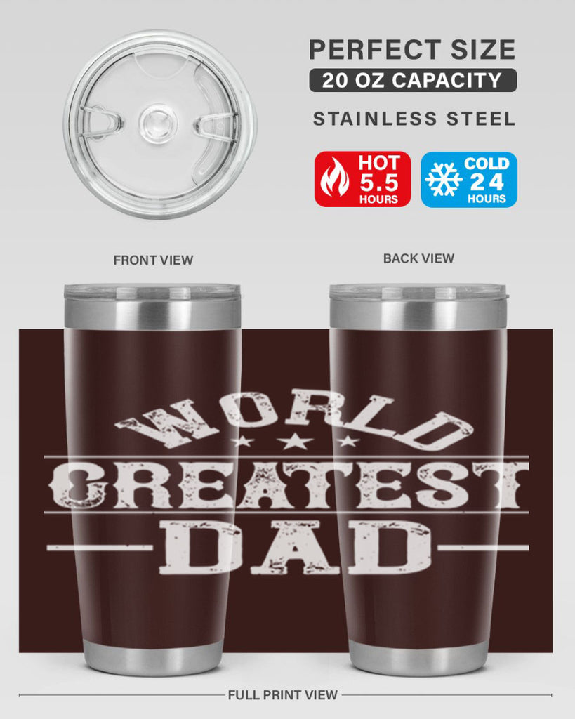 world greatest dad 143#- fathers day- Tumbler