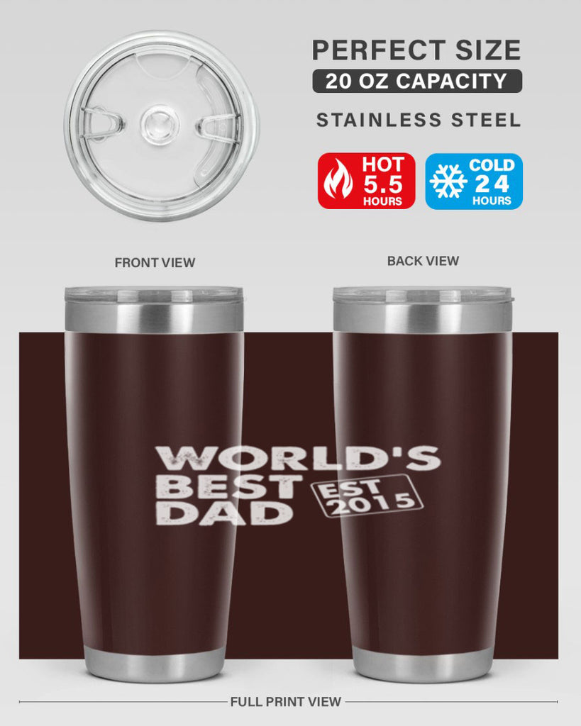 world is best dad est m 62#- dad- Tumbler