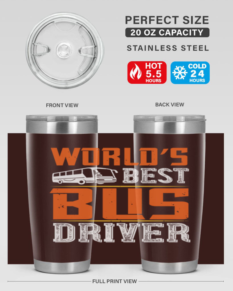 world’s best bus driver Style 4#- bus driver- tumbler