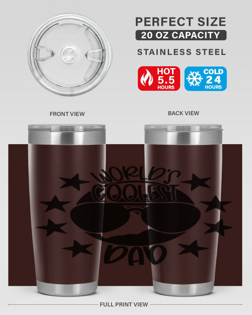 worlds coolest dad 11#- fathers day- Tumbler