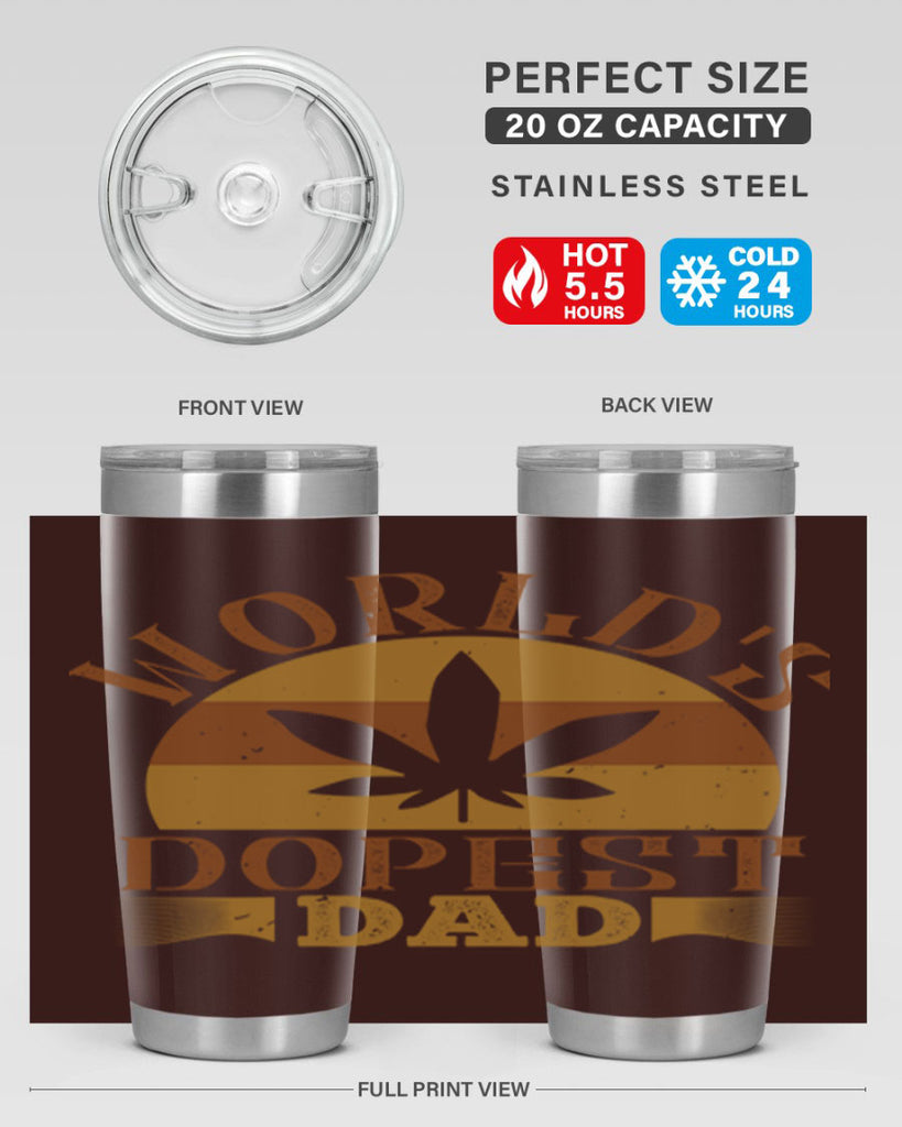 worlds dopest dad 145#- fathers day- Tumbler