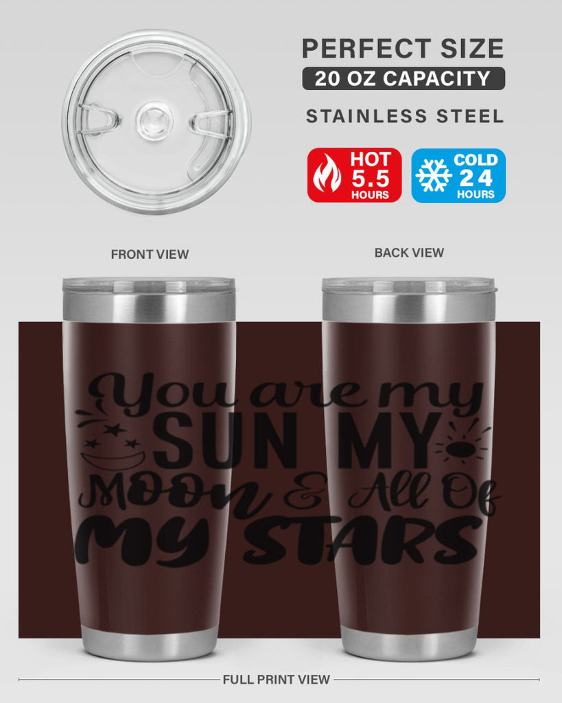 you are my sun my moon all of my stars 4#- family- Tumbler