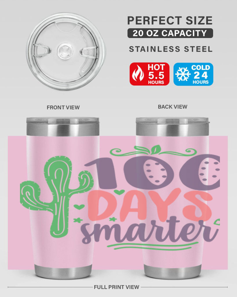 100 days smarterr 23#- 100 days of school- Tumbler