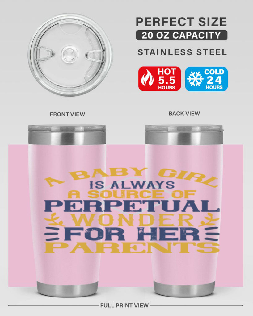A baby girl is always a source of perpetual wonder for her parents Style 142#- baby- tumbler