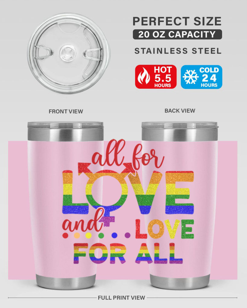 All For Love Love For All Lgbt Design 45#- lgbt- Tumbler