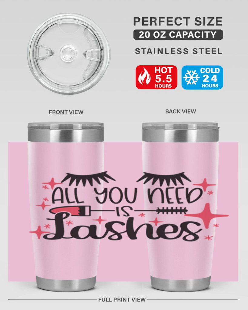 All You Need Is Lashes Style 145#- make up- Tumbler