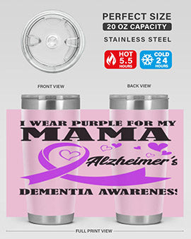 Alzheimers And Dementia I Wear Purple For My Warrior Mama 21#- alzheimers- Cotton Tank