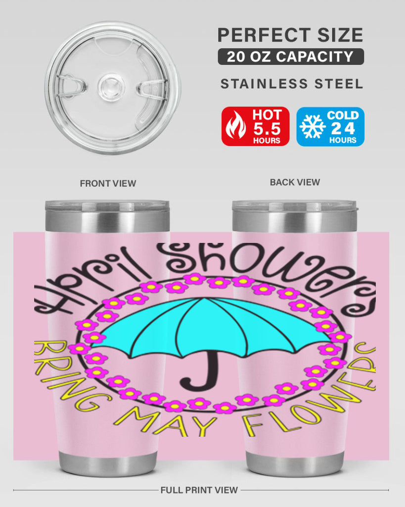 April showers21#- spring- Tumbler