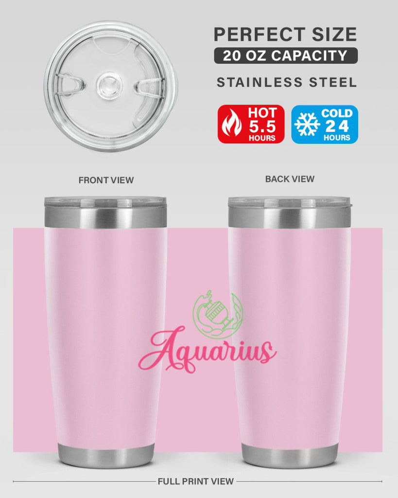 Aquarius 70#- zodiac- Tumbler