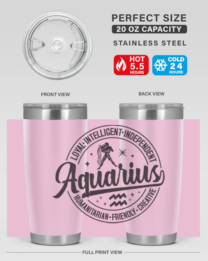 Aquarius 71#- zodiac- Tumbler