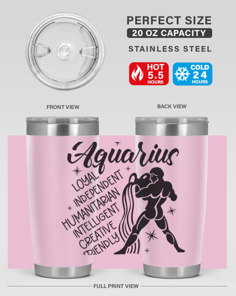 Aquarius 72#- zodiac- Tumbler