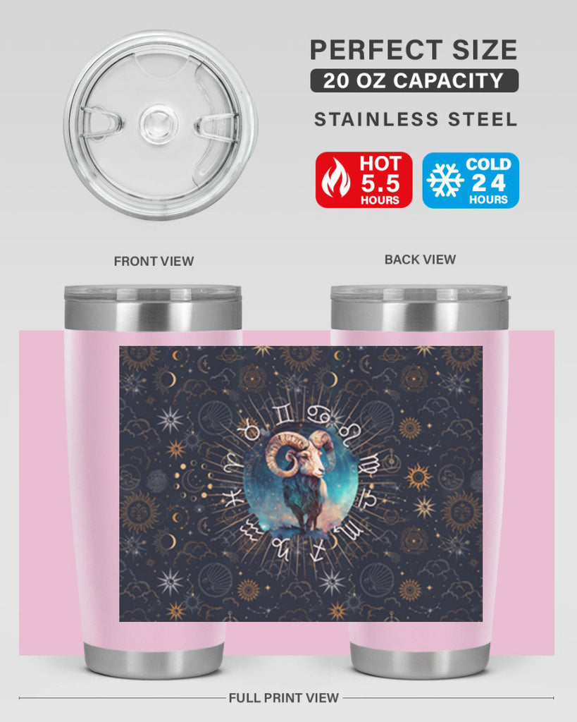 Aries Straigth 95#- zodiac- Tumbler