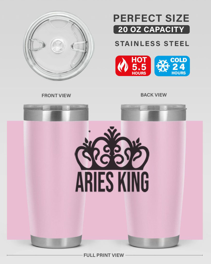 Aries king 107#- zodiac- Tumbler