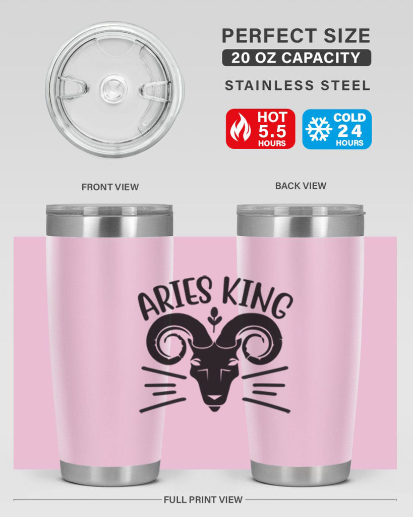 Aries king 109#- zodiac- Tumbler