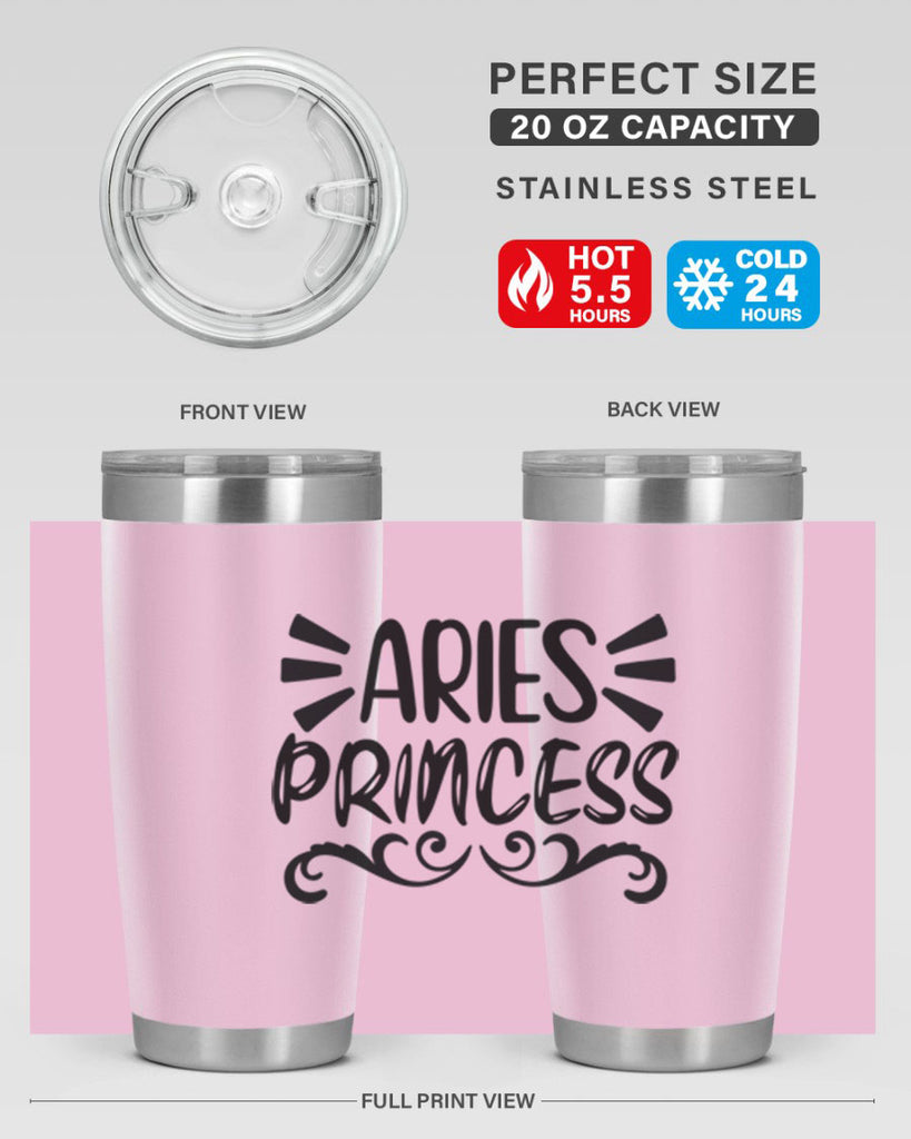 Aries princess 117#- zodiac- Tumbler