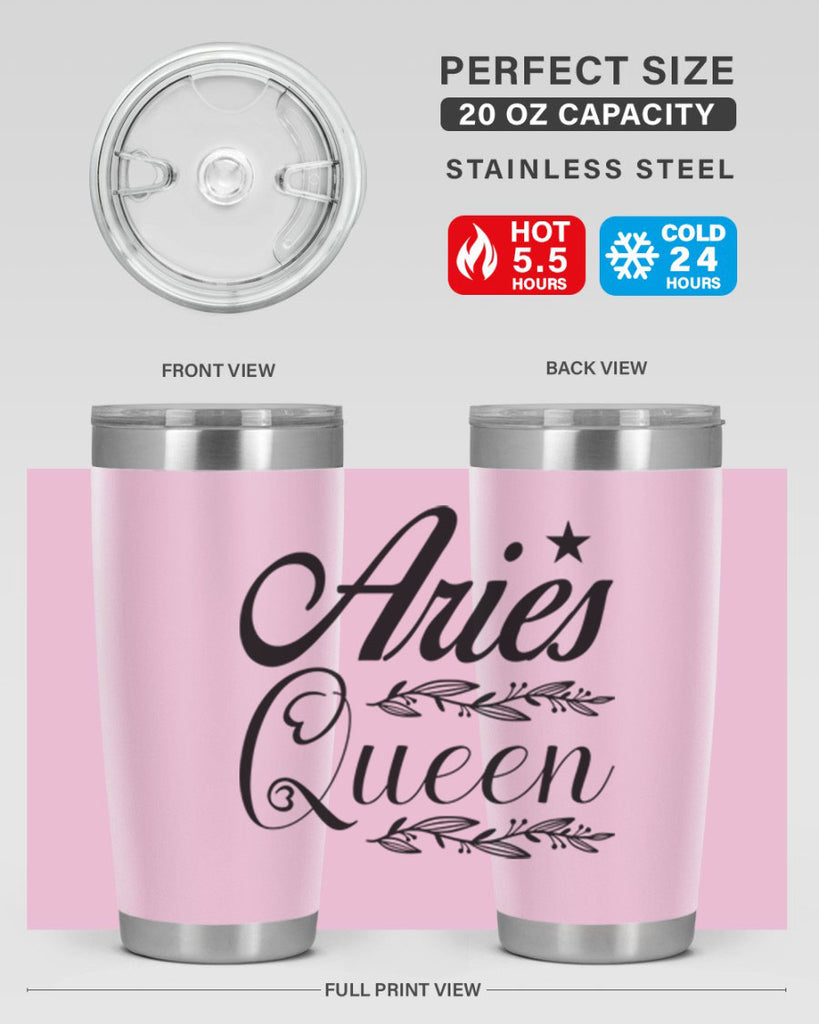 Aries queen 119#- zodiac- Tumbler