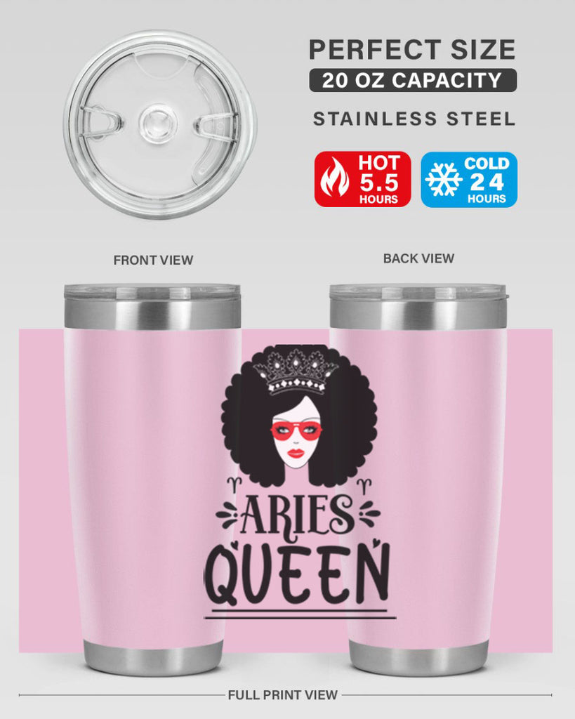 Aries queen 120#- zodiac- Tumbler