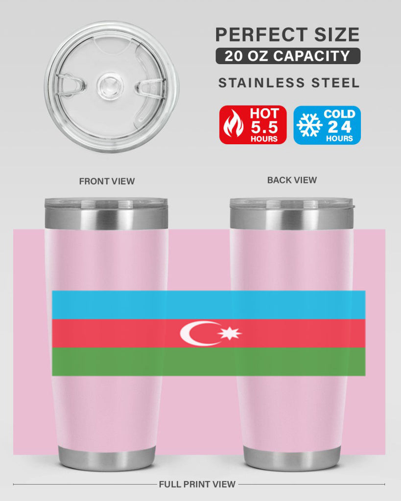 Azerbaijan 187#- world flags- Tumbler