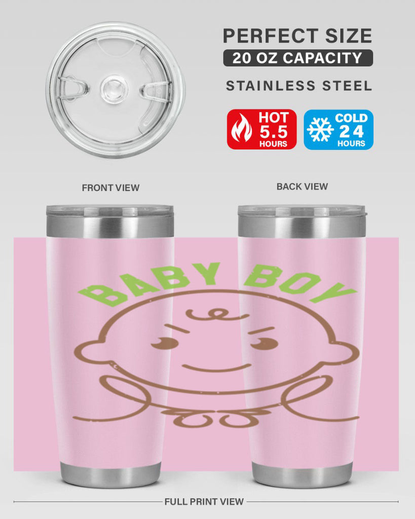 Baby Boy Style 4#- baby shower- tumbler