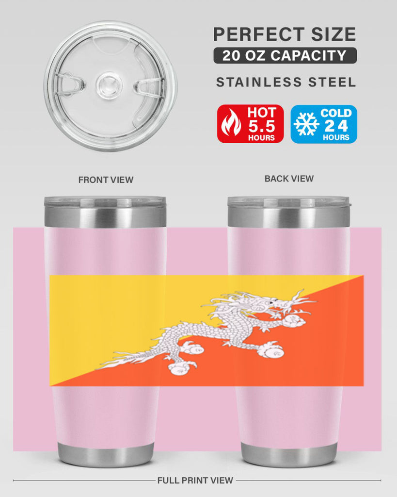 Bhutan 178#- world flags- Tumbler