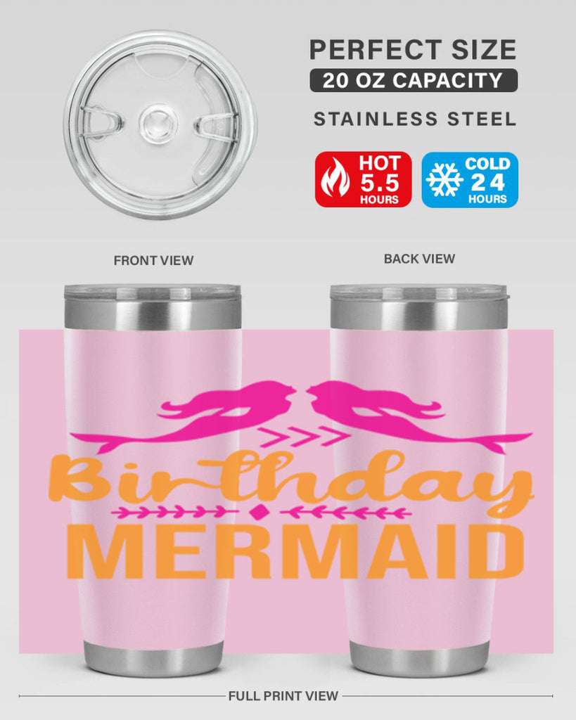 Birthday Mermaid 69#- mermaid- Tumbler